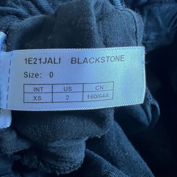 Ba&sh Jalia High Waist Paperbag Black Trouser Pant Size 0 - Picture 9 of 11